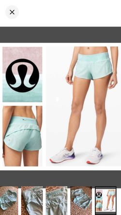 Lululemon Speed Up Short *2.5" in aqua (6) in aqua