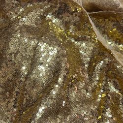 3 Packs 12”x9” Sequin Table Runner, Glitter Gold Table Runner for Birthday Party Supplies Wedding Holiday Celebration Event Decorations