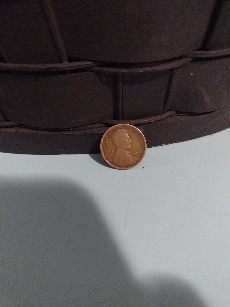 1917 Wheat Penny No Mint Mark Error