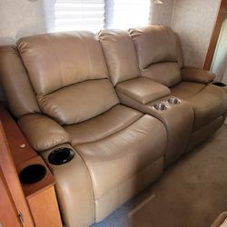 Sofa/Loveseat Recliner, RV Recpro With Center Console