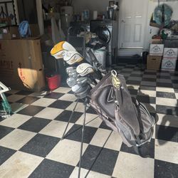 Callaway X2 Hot Woods + TaylorMade Speedblade Irons + SCOR Wedges + Odessey Putter Set - 14 Club Set w stand bag