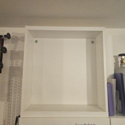 White IKEA BESTA frame AND Wall Mount Hardware