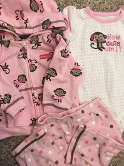 Baby girl clothes 6M winter Lot