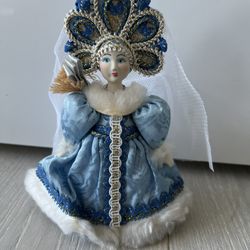 Vintage Russian Porcelain Dolls (7in Tall)