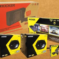 Kicker CXA660.5 5-Channel Amplifier 12" L7 Shallow Box 6x8" Coaxial Speakers Package 🚨 Payment Options Available 🚨 No Credit Needed 🚨 