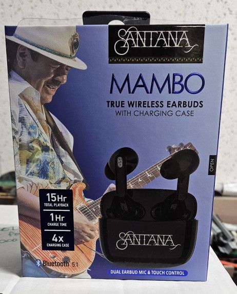 Mambo Wireless Earbuds, New In Box