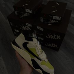 Brand New Jordan Jumpman Jack TR Travis Scott “Bright Cactus” Sizes 10.5, 11, 12, 11c, 2.5Y