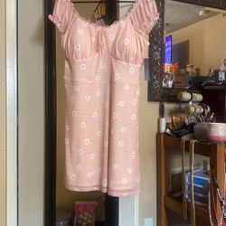 Womens Super Pretty In Pink Summer Dress