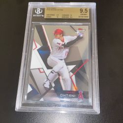2018 Topps Finest Shohei Ohtani Rookie BGS 9.5++ w/Two 10 Subgrades