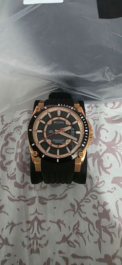 Precisionist Rubber Strap Watch, 46.5mm