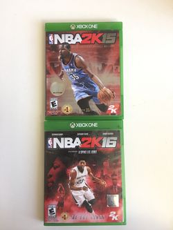 Xbox one NBA 2K15 and 2K16 game