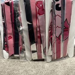 (3) Breast Cancer Awareness Curtains Streamers Party Decorations 