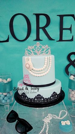 Party backdrop cake pastel