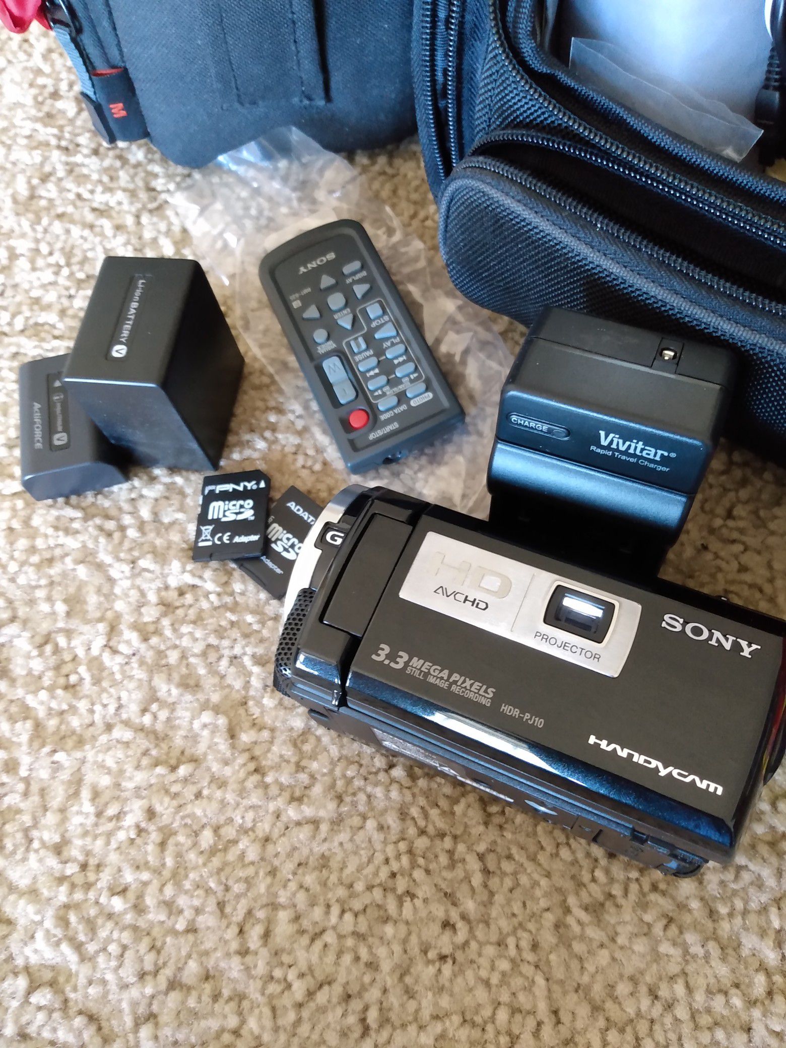 Sony Handycam and accessories