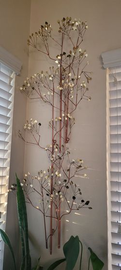 Beautiful C Jere metal wall sculpture art