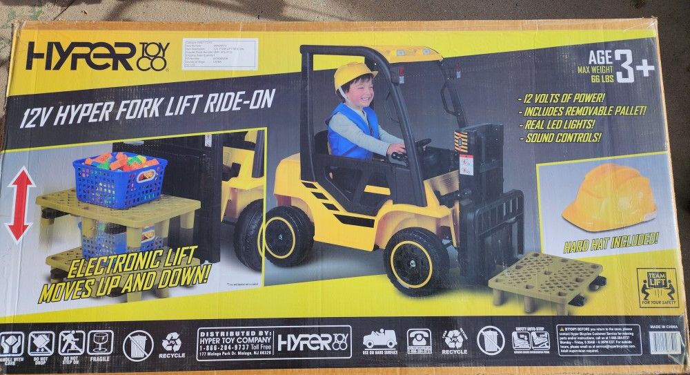 Hyper Toy Forklift Ride On NEW 