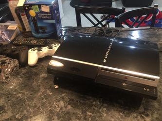 PS3 with games and extra controllers. I added another PS3, that needs to be fixed, $70 to fixed it unless you can fixed it.