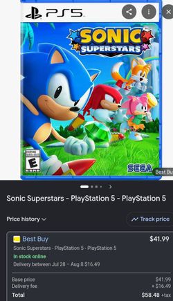 Sonic Ps5 game