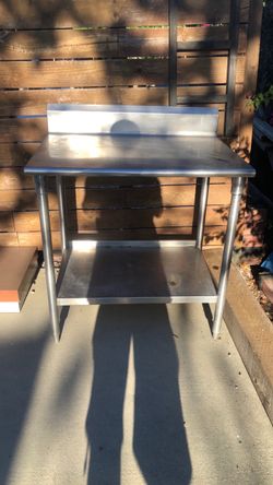 Metal table 36”x 27”