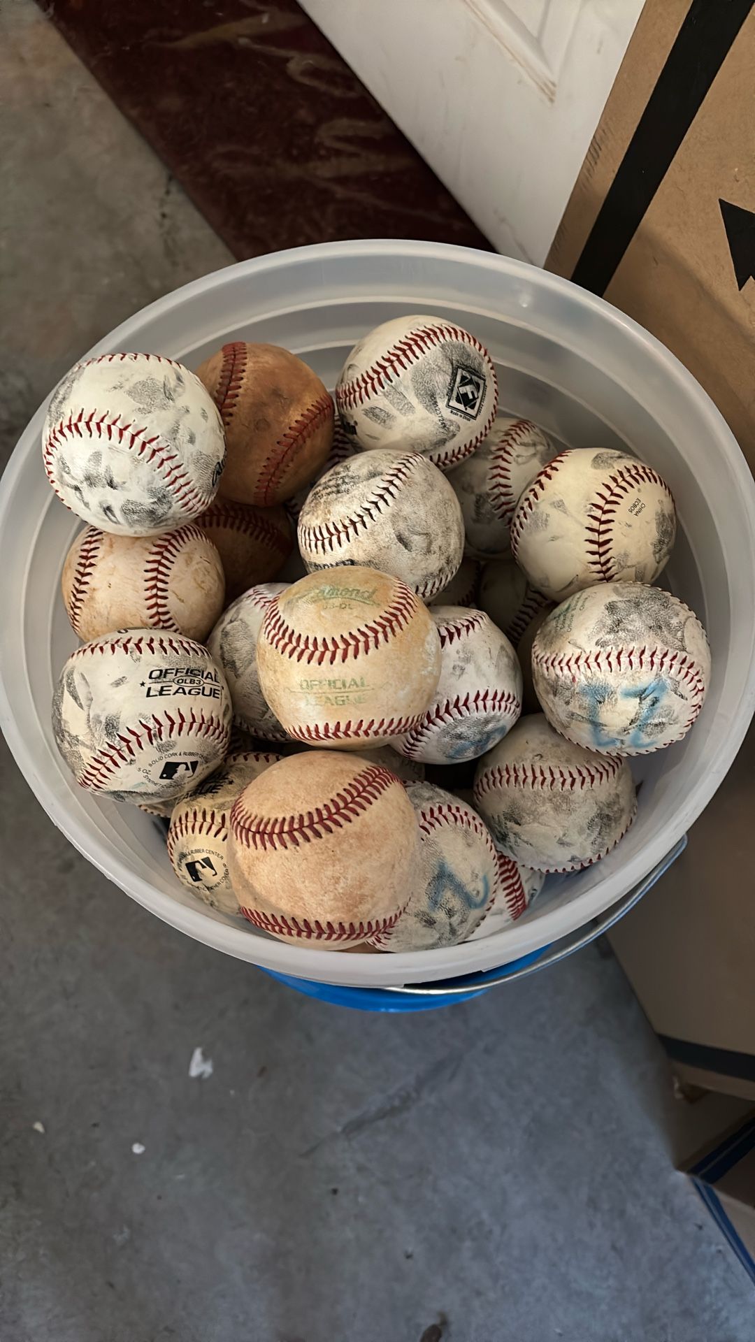 2 Buckets of Baseballs