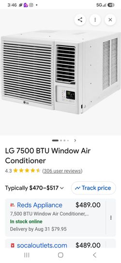 7,500 btu ac unit plus heating no remote