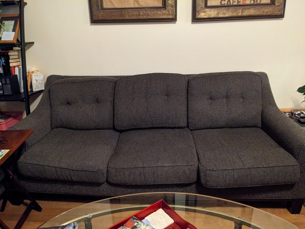 Dark Grey Cindy Crawford Collection Sofas 