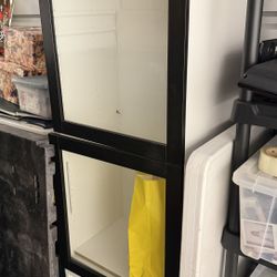 IKEA Besta Stacked Cabinets w/ Glass Doors