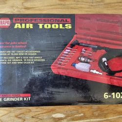 New Napa Professional Air Tools Angled Pencil Die Grinder Kit 6-1021