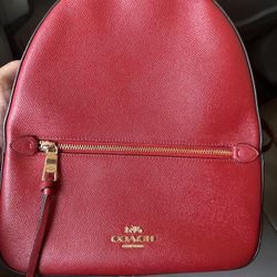  Coach Back Pack, Brown And Red!