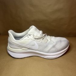 Men's Nike Air Zoom Structure 25 Running Shoes- Size: 9 US- White- Excellent Condition 