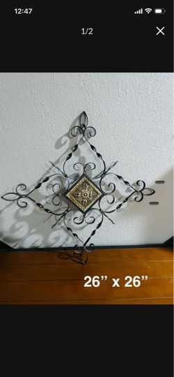Wall Decor Beautiful Wrought Iron Wall Art 26x26