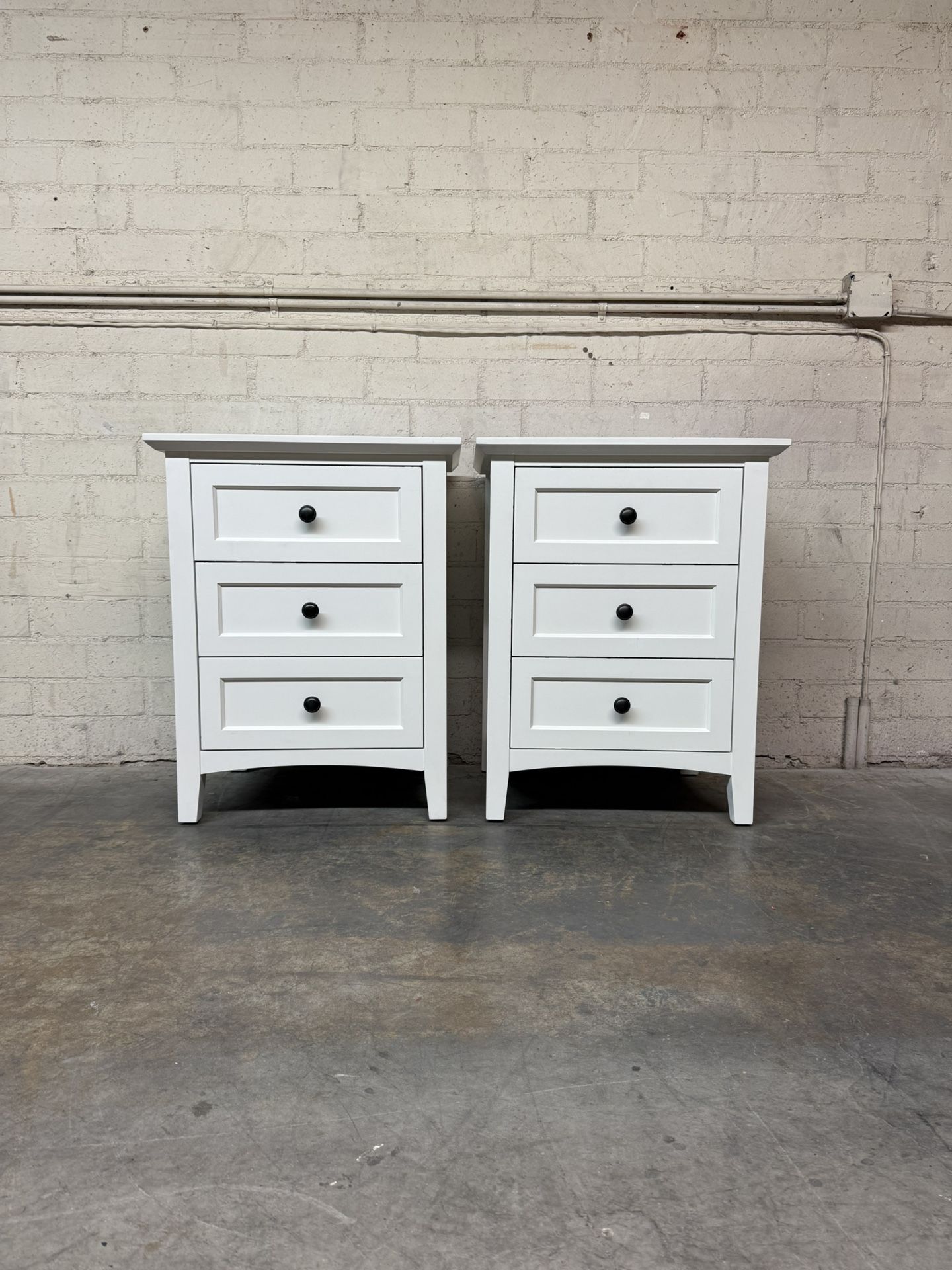 Delivery Is Available Like New Solid Wood Whit Nightstands $550 Obo!