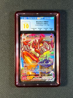 Pokemon Blaziken VMAX Chilling Reign Full Alt Art #201 CGC 10 Pristine