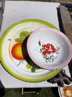 Baked Enamel Platters