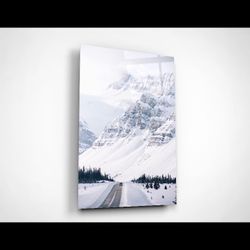 Glass Wall Picture Of Mountain Road