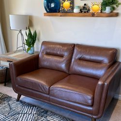 Leather Loveseat Sofa