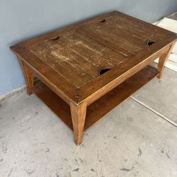 Iguana Amerimex Coffee Table Old Cannery Style Furniture 