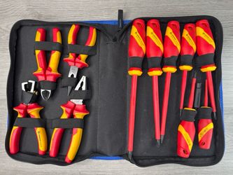 Jonard TK-110INS 11PC Insulated Screwdriver & Pliers Tool Kit (A1D033947)