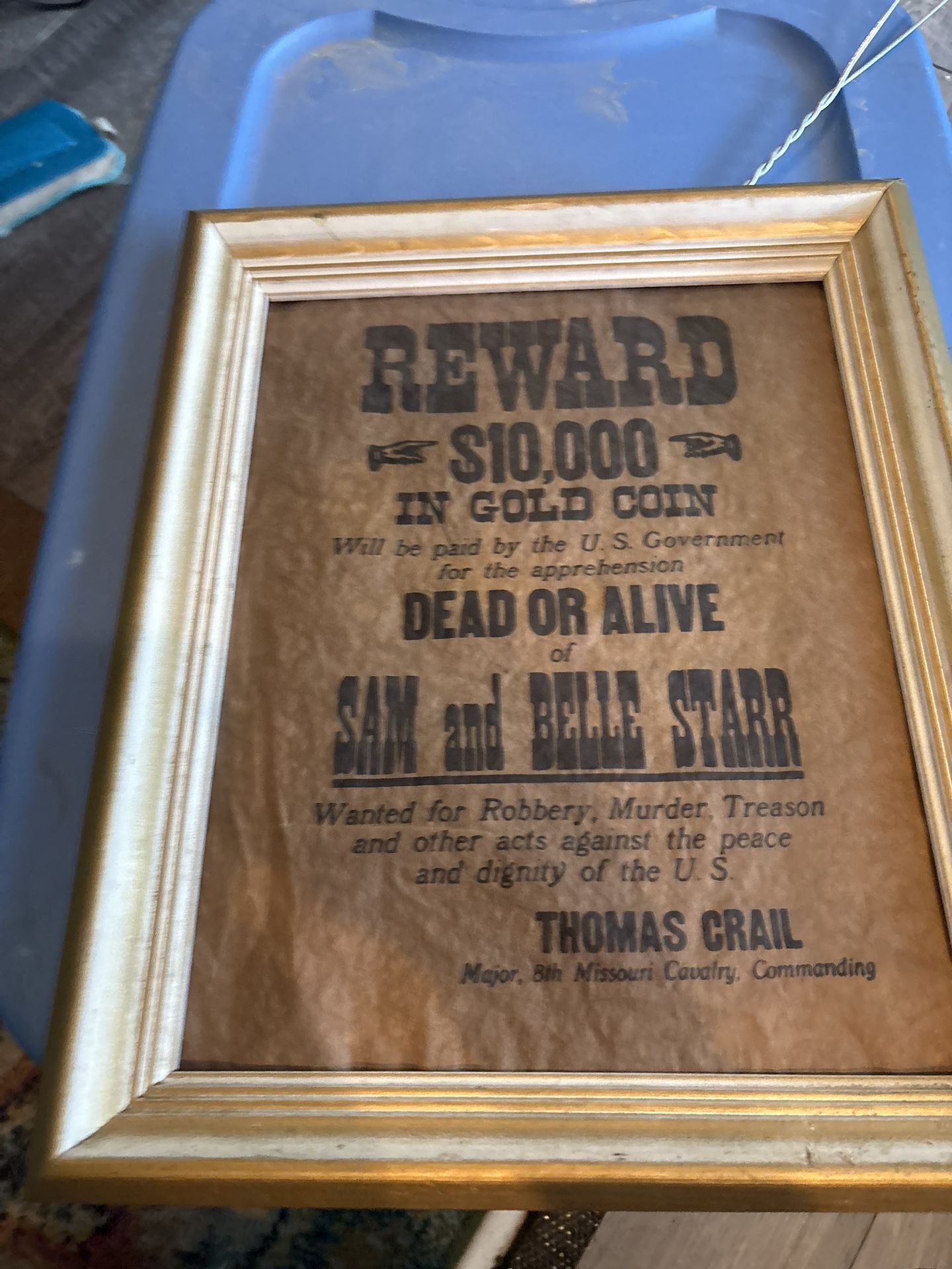 Wanted Poster For Sam And Belle Starr