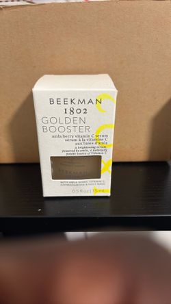 Beekman 1802 Golden Booster Amla Berry Face Serum – Vitamin C Alternative Brightening Serum – Helps Even Tone & Reduce the Look of Dark Spots – Sensit