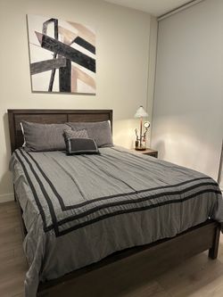 Queen Bed Frame + Mattress/Box Spring