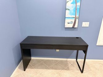 IKEA MICKE Desk 56" – Black-Brown (Great Condition)