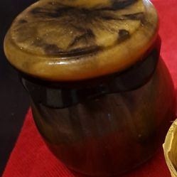 pudding Jar, Butterfly, Sm. Vases and Sm. Jewelry Container 