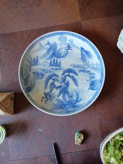 Chinese Blue Print Plate