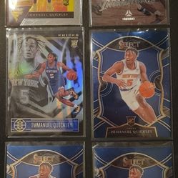 Immanuel Quickley 9 Rookie Basketball Trading Card Bundle