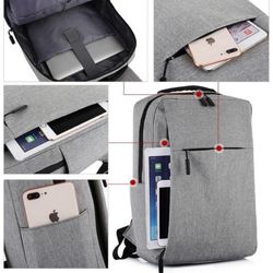 Travel Laptop Backpack, Business Slim Durable Backpack with USB Charging Port, College School Comput