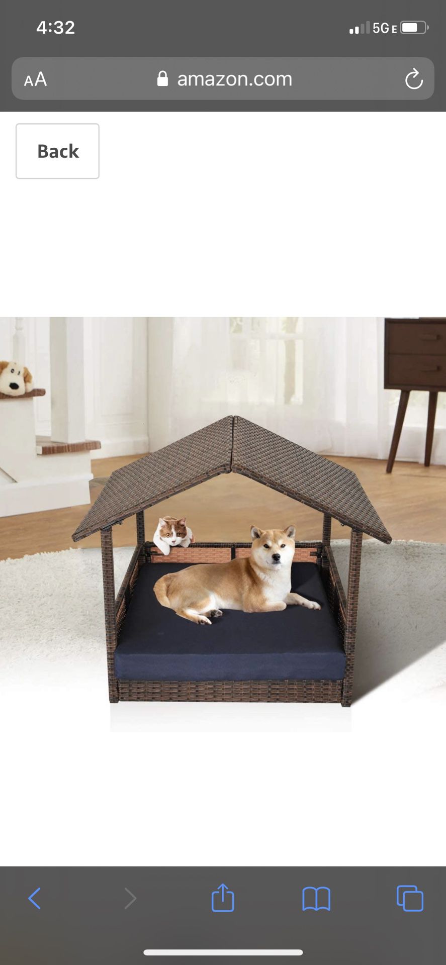 Brand New Dog House Bed! Never Used!!! My dog is too big for it. never used.