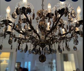 Amber Crystal Chandelier • A Crown of Golden Starlight