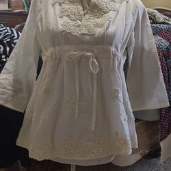 Cute Size SM Lace Blouses And Sweater Cardigans
