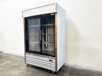 NSF 54 inches Two Slide glass Door Refrigerator AKRG-13781